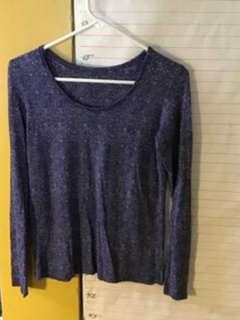 Tags Removed- women's top, blue & WHITE